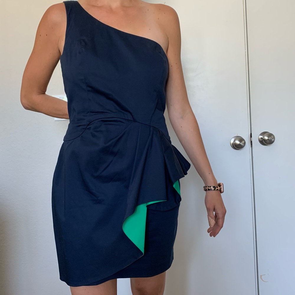 French Connection One Shoulder Dress